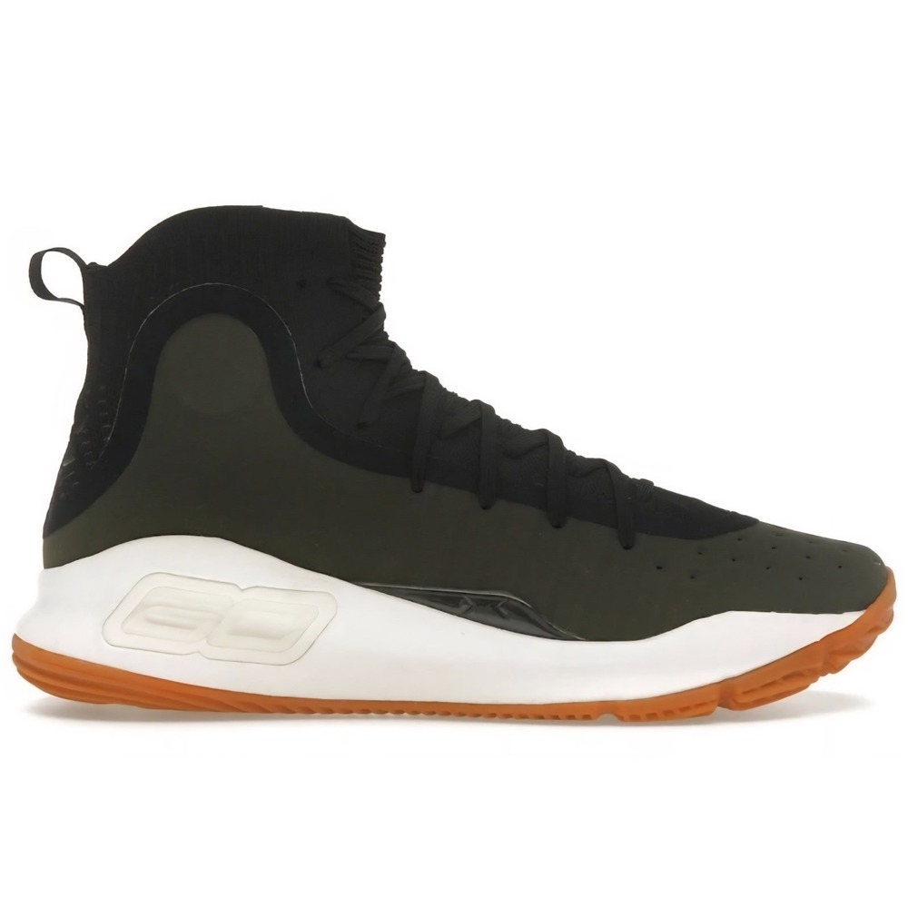 Under Armour Curry 4 Olive Green Gun 1298306-008 US Men's Size 10 Limited 2018